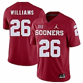 Oklahoma Sooners 26 Damien Williams Red College Football Jersey Dzhi,baseball caps,new era cap wholesale,wholesale hats